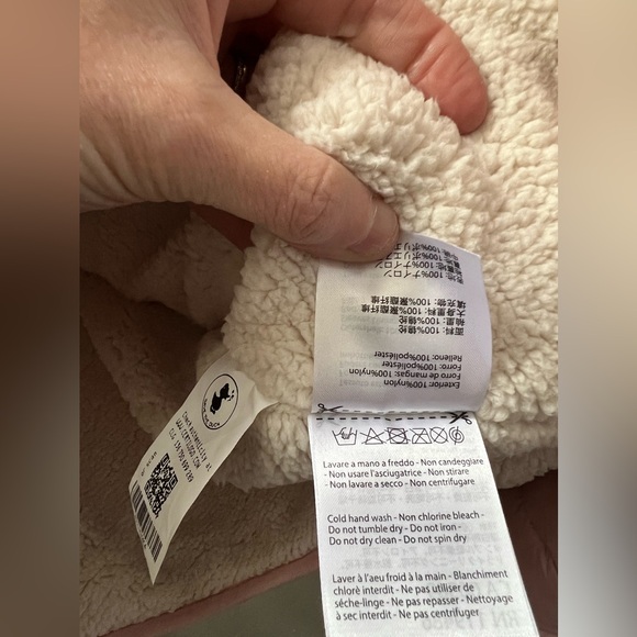 New SAVE THE DUCK Girls' Cory Hooded Jacket in Pink Size 14 - Picture 8 of 8